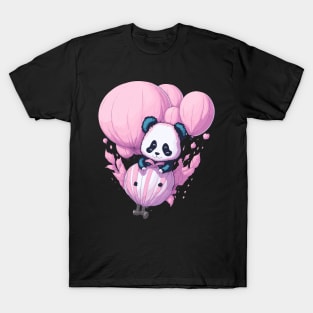 Watercolor: panda on balloon T-Shirt